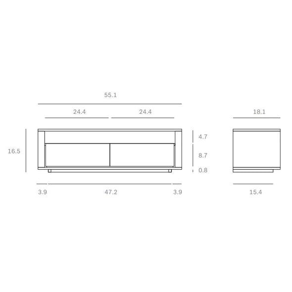 Shadow Media Console Media Cabs Ethnicraft