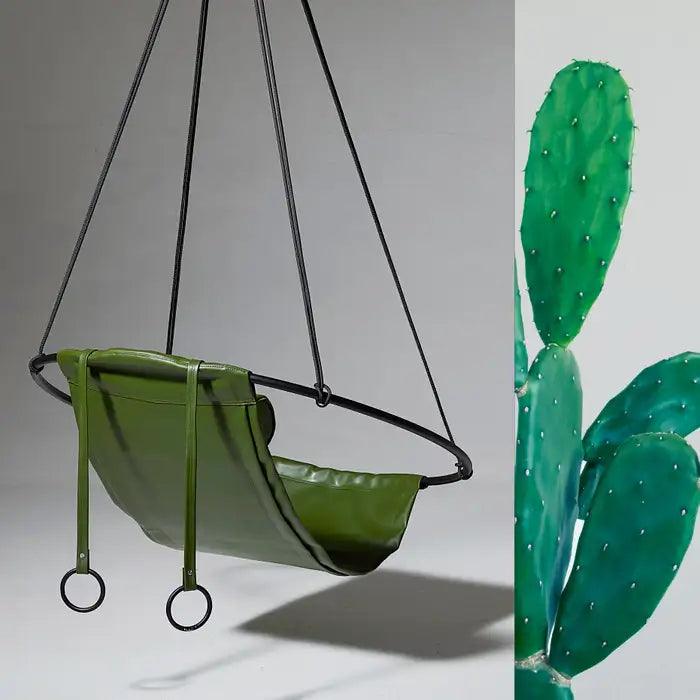 SLING Chair Vegan Cactus Leather Hanging Chairs Studio Stirling