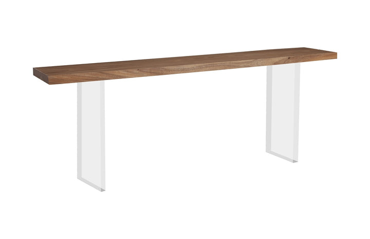 Floating Console Table with Acrylic Legs Consoles Phillips Collection