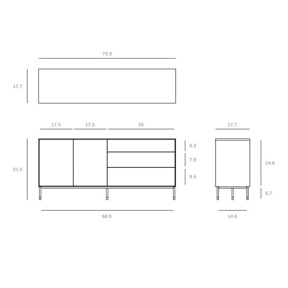 Whitebird sideboard Storage Cabinets Ethnicraft