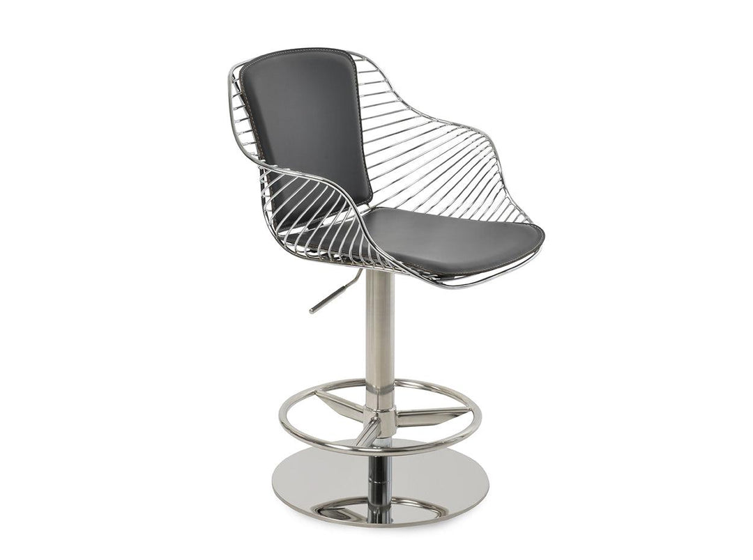 Zebra Arm Piston Stool by SohoConcept Bar Stool Soho Concept