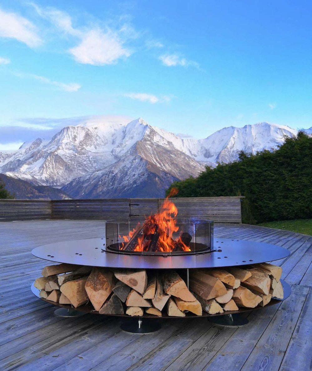 ZERO Steel FIRE PIT BY AK47 Design Outdoor / Outdoor Fire Table AK47 Design