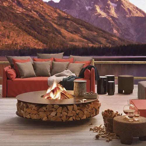 ZERO Steel FIRE PIT Outdoor / Outdoor Fire Table AK47 Design