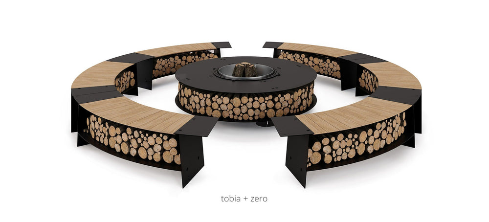 ZERO Wood FIRE PIT BY AK47 Design Outdoor / Outdoor Fire Table AK47 Design