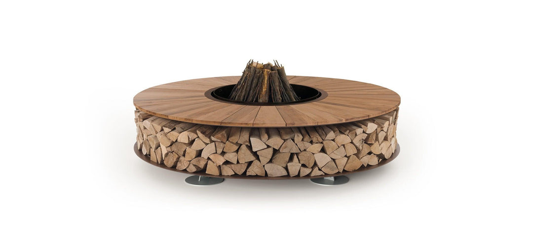 ZERO Wood FIRE PIT Outdoor / Outdoor Fire Table AK47 Design