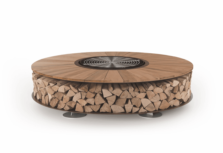 ZERO Wood FIRE PIT Outdoor / Outdoor Fire Table AK47 Design