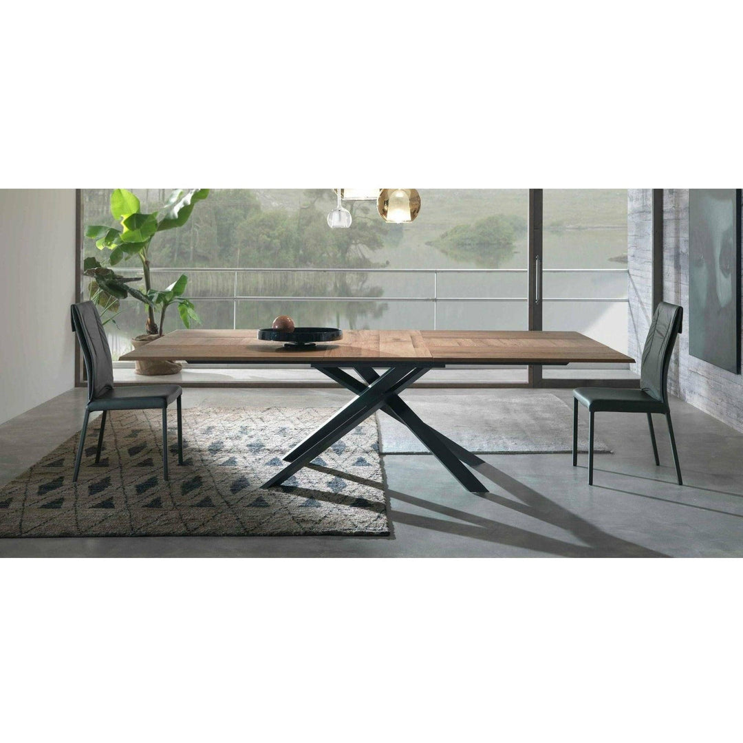 4x4 Expandable Table By Ozzio Extension Dining Table Ozzio Italia