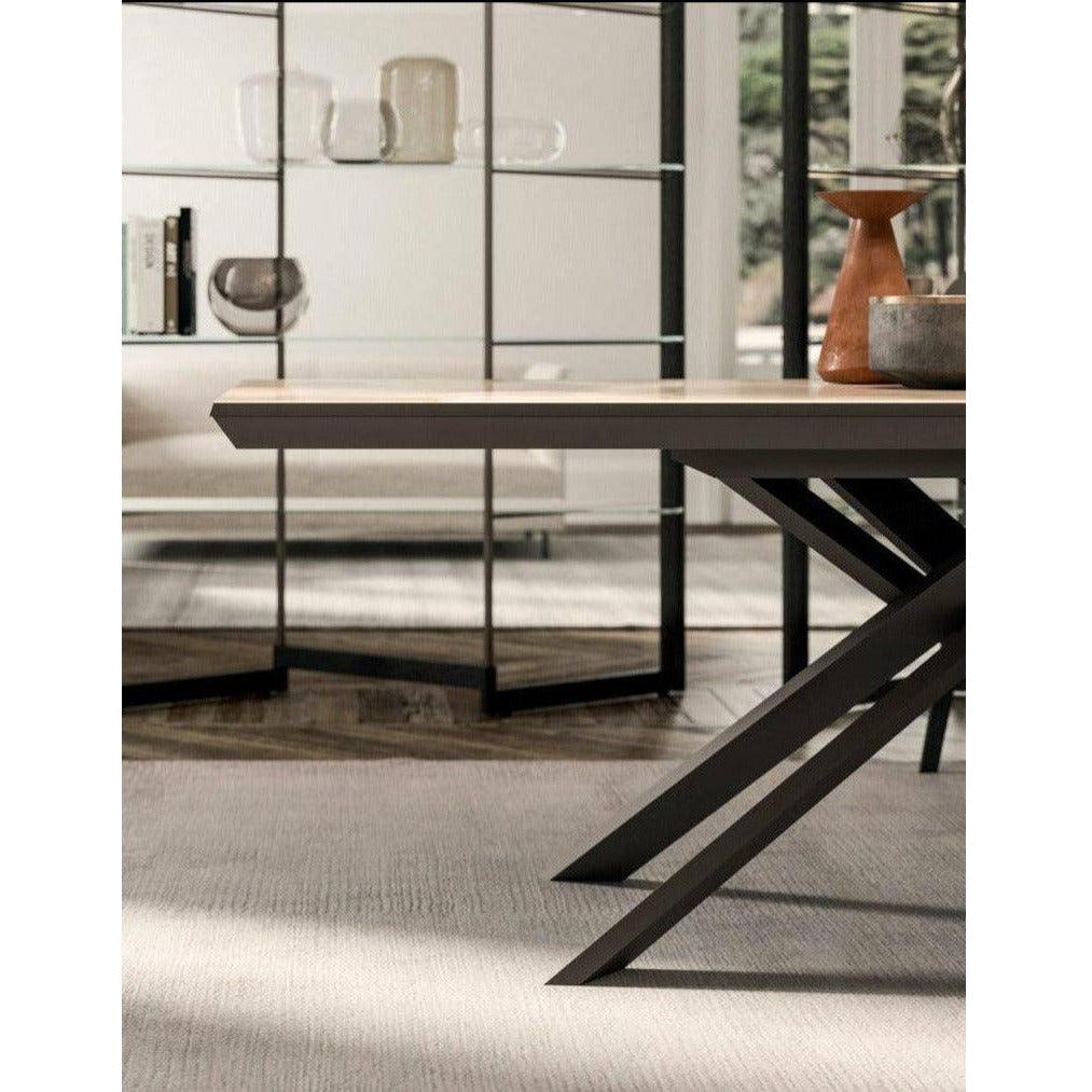 4x4 Expandable Table By Ozzio Extension Dining Table Ozzio Italia