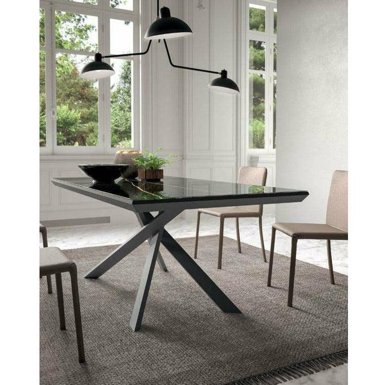 4x4 Expandable Table By Ozzio Extension Dining Table Ozzio Italia