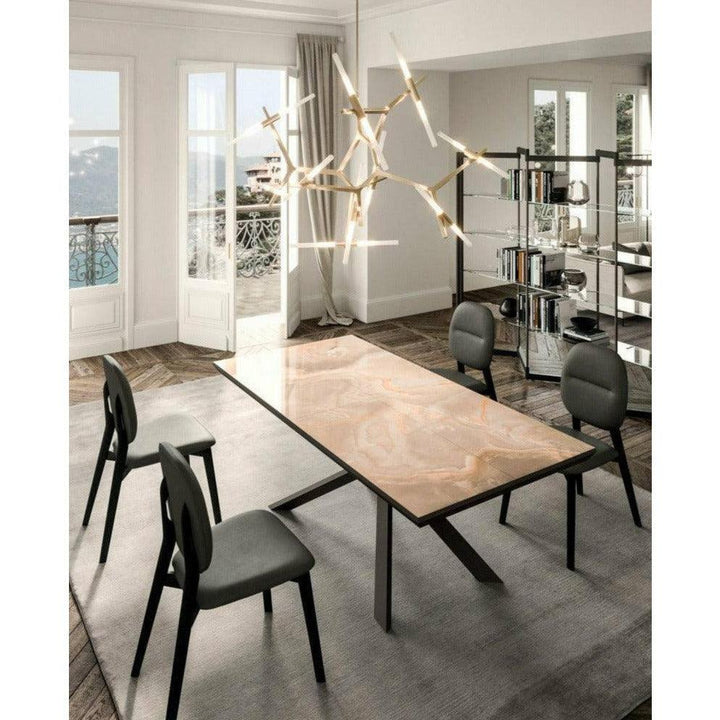 4x4 Expandable Table By Ozzio Extension Dining Table Ozzio Italia