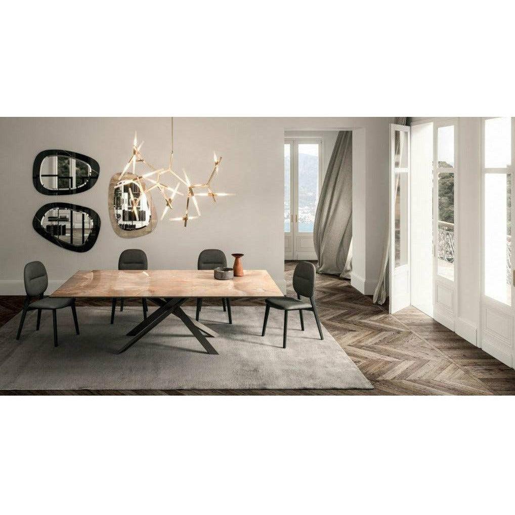 4x4 Expandable Table By Ozzio Extension Dining Table Ozzio Italia