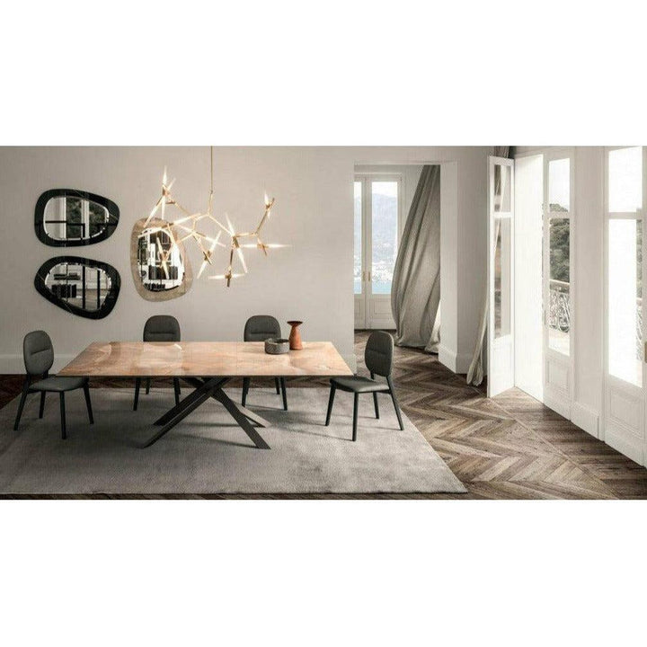 4x4 Expandable Table By Ozzio Extension Dining Table Ozzio Italia