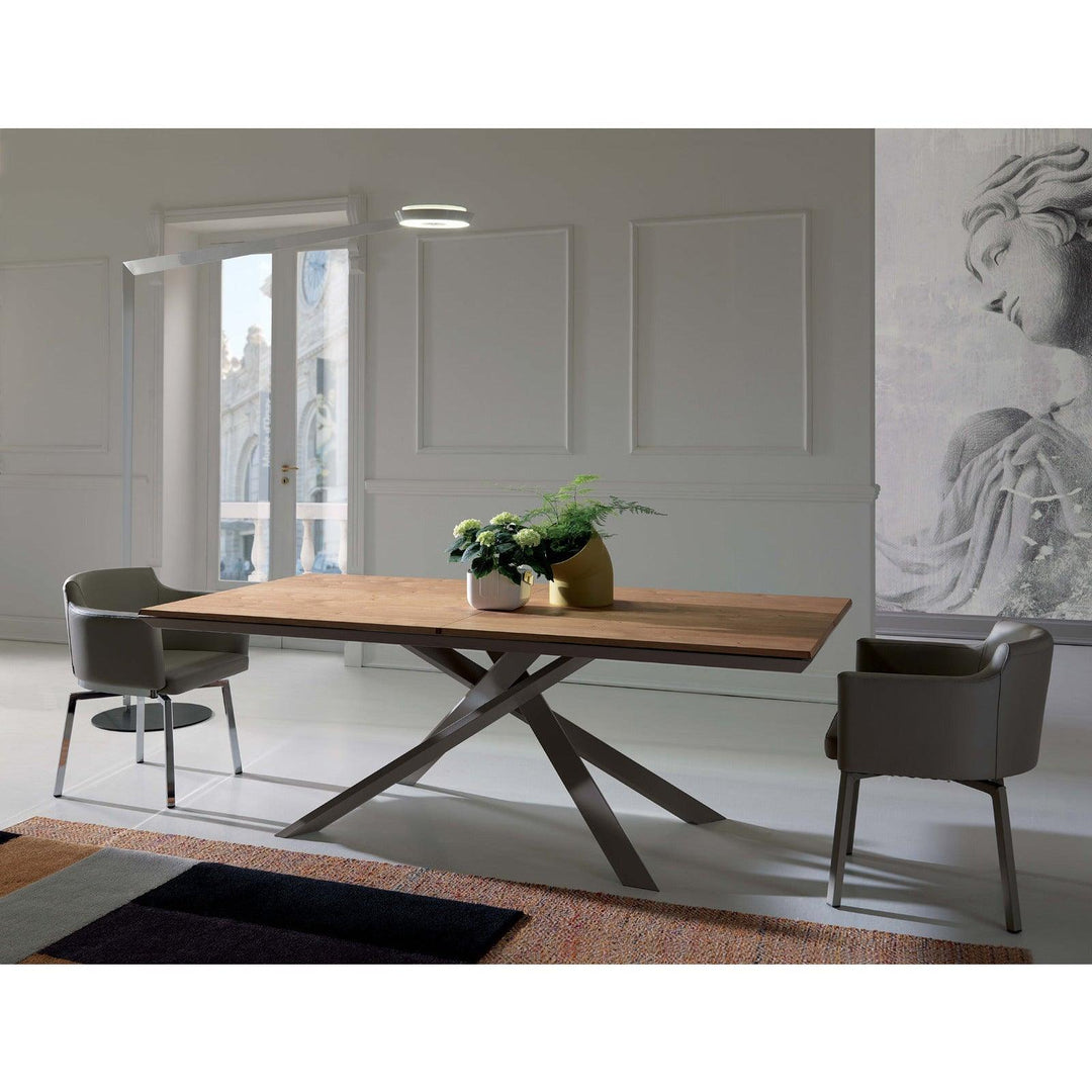 4x4 Expandable Table By Ozzio Extension Dining Table Ozzio Italia