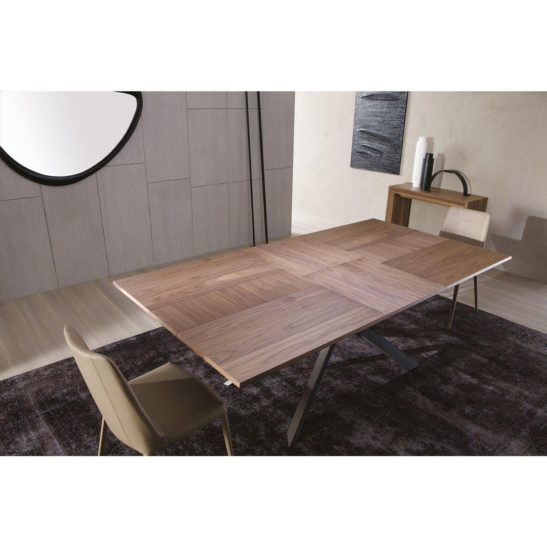 4x4 Expandable Table By Ozzio Extension Dining Table Ozzio Italia