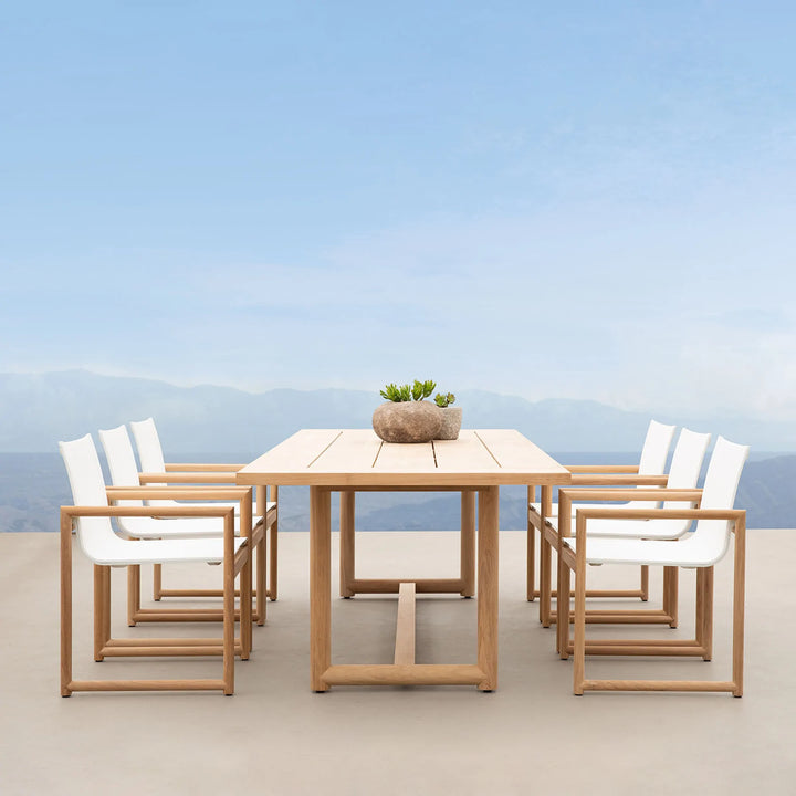 BREEZE XL TEAK DINING TABLE 79" Outdoor Dining Table Harbour Outdoor