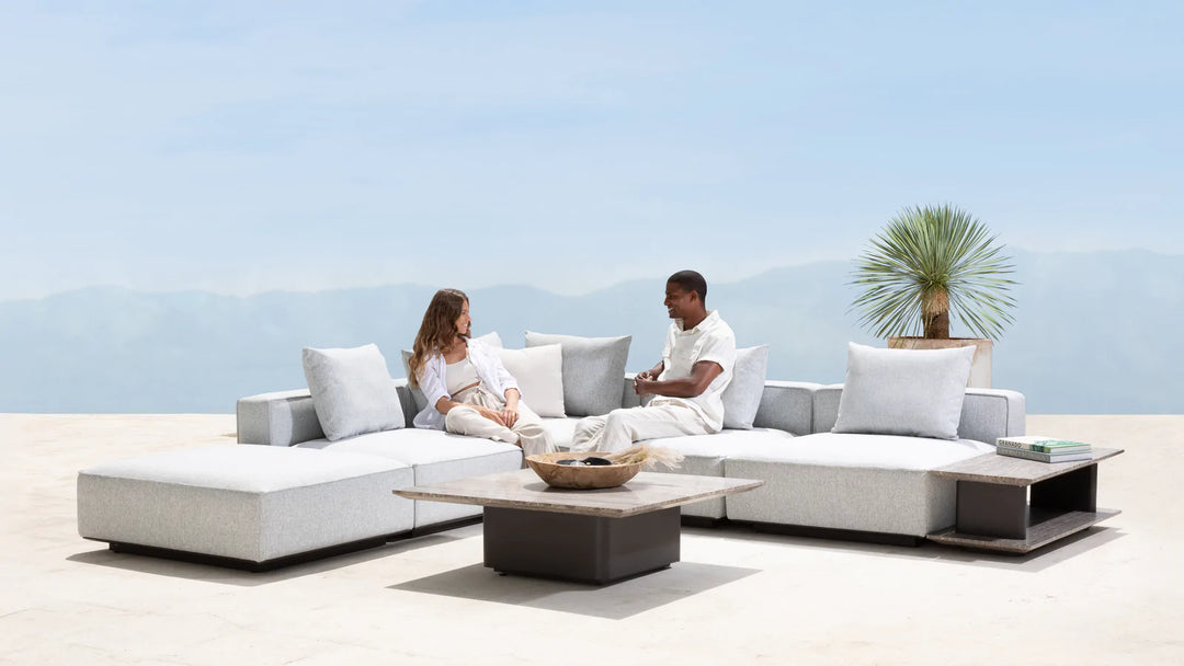 SANTORINI OUTDOOR SHORT RETURN RIGHT Outdoor Sofa Harbour Outdoor