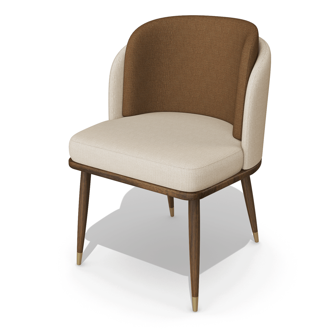 Ariane Walnut Wood Dining Chair Dining Chairs Arditi Collection