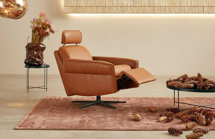 Aura Recliner With Hidden Headrest By Himolla Recliners Himolla