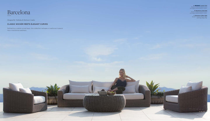 BARCELONA 3 SEAT SOFA Outdoor Sofas Harbour Outdoor