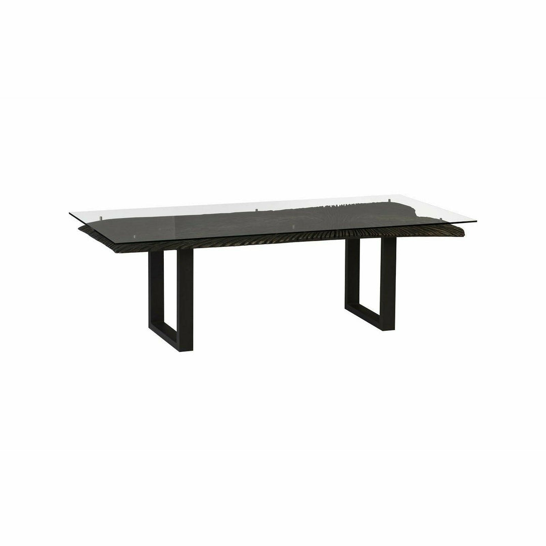 Chainsaw Dining Table with Glass Kitchen & Dining Benches Phillips Collection