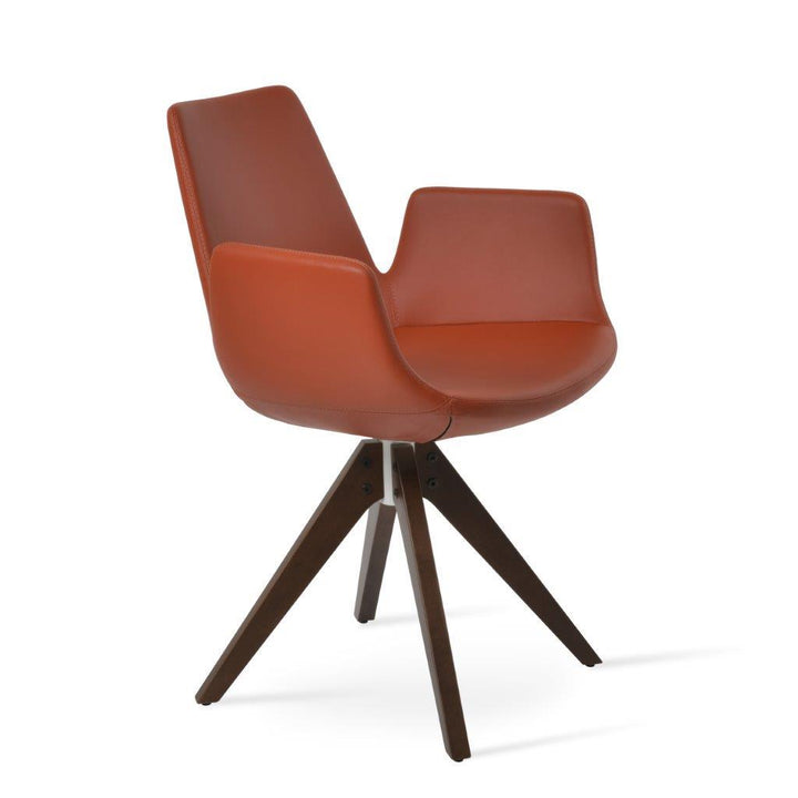 Eiffel Arm Pyramid Swivel Dining Chairs Soho Concept