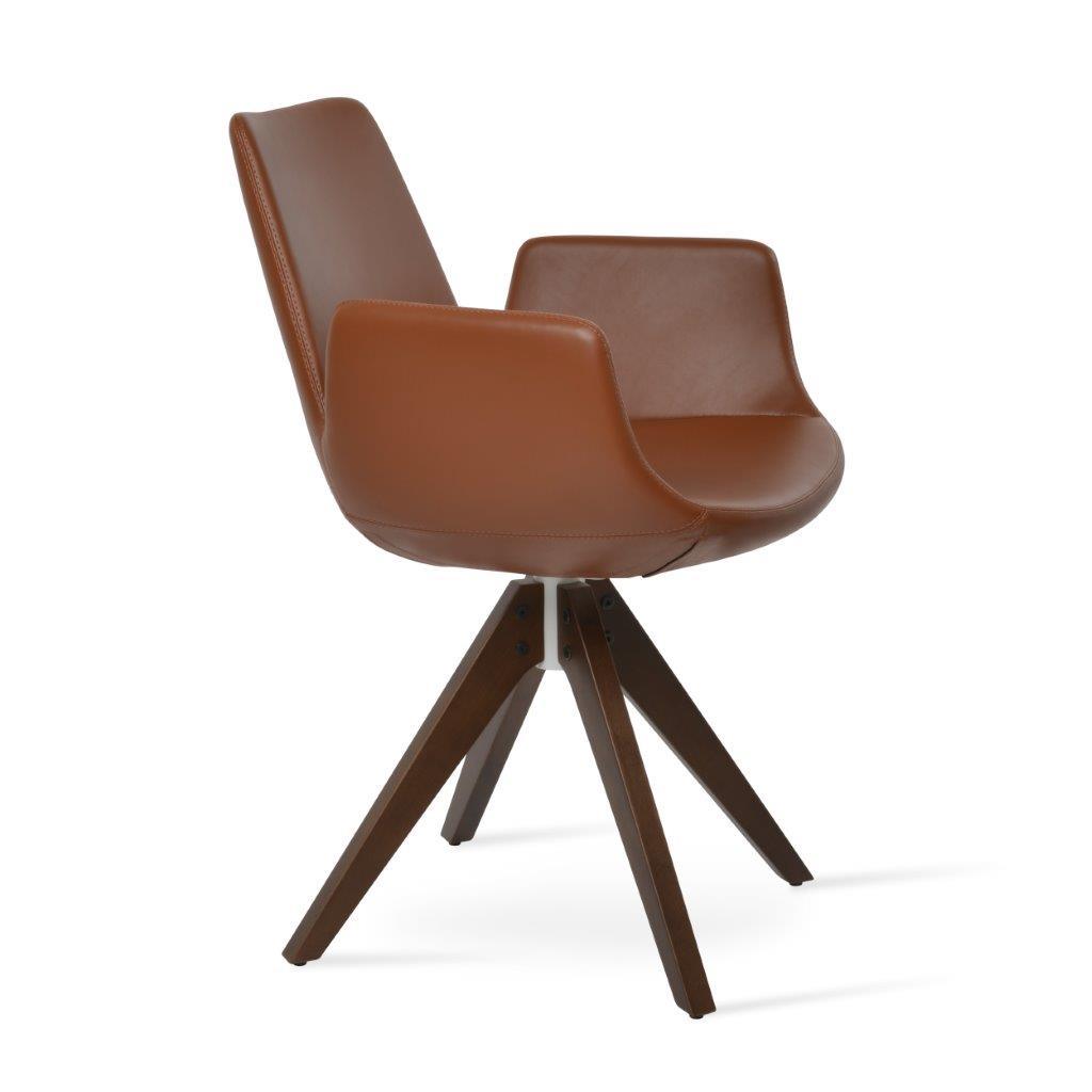 Eiffel Arm Pyramid Swivel Dining Chairs Soho Concept