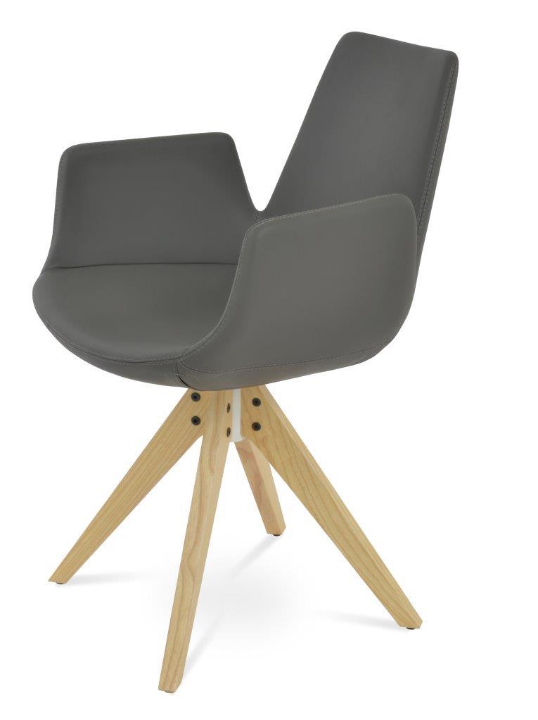 Eiffel Arm Pyramid Swivel Dining Chairs Soho Concept