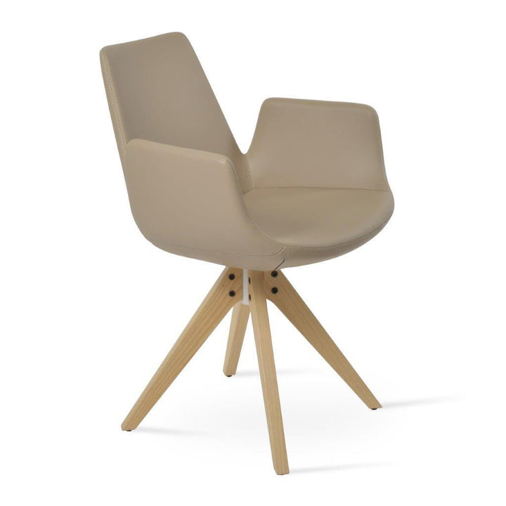 Eiffel Arm Pyramid Swivel Dining Chairs Soho Concept