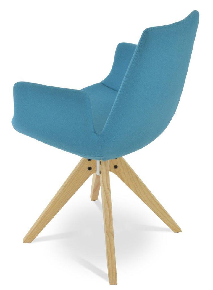 Eiffel Arm Pyramid Swivel Dining Chairs Soho Concept