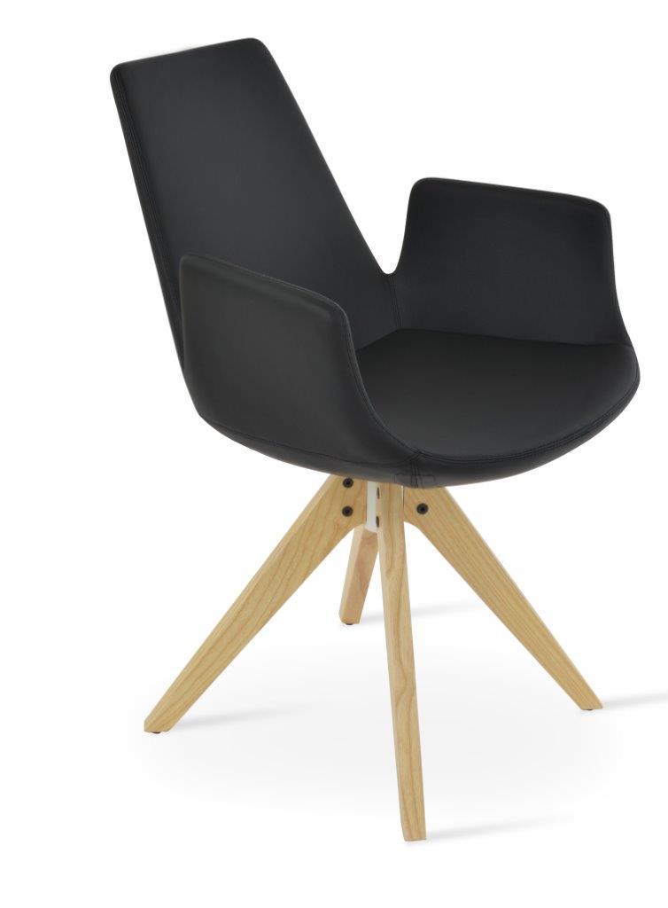 Eiffel Arm Pyramid Swivel Dining Chairs Soho Concept