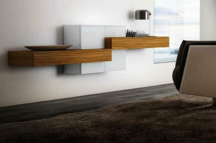 Geo Wall unit Entertainment Centers Modern Studio