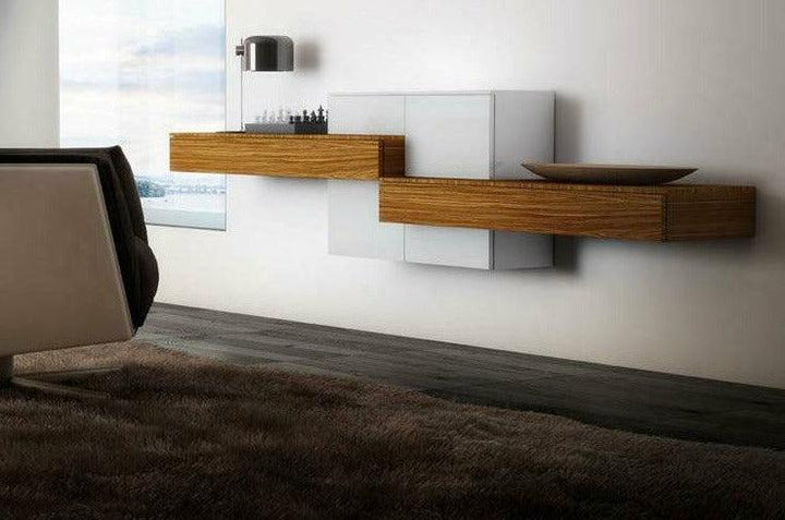 Geo Wall unit Entertainment Centers Modern Studio