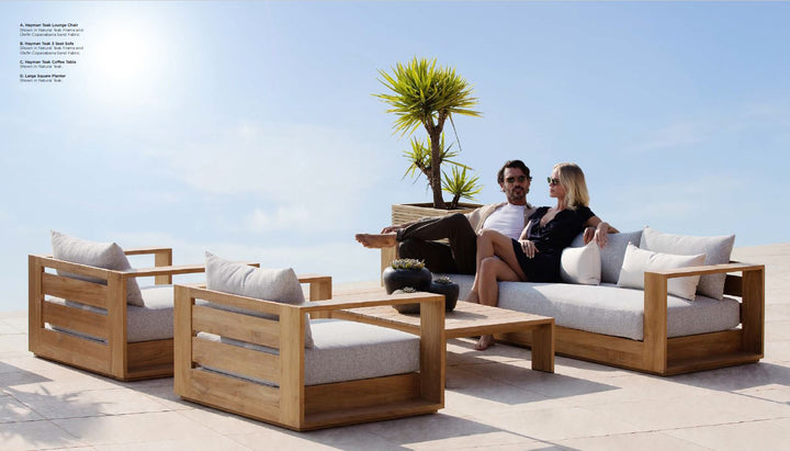 HAYMAN TEAK 3 SEAT SOFA Outdoor Sofa Harbour Outdoor