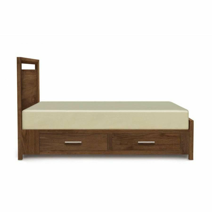 MANSFIELD 49" H STORAGE BED IN WALNUT Beds Copeland Furniture