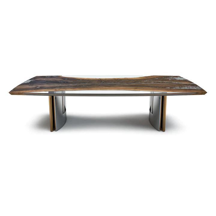 MELIADES WALNUT WOOD DINING TABLE Dining Table Arditi Collection