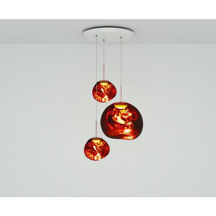 MELT LED TRIO ROUND PENDANT SYSTEM Hanging Tom Dixon