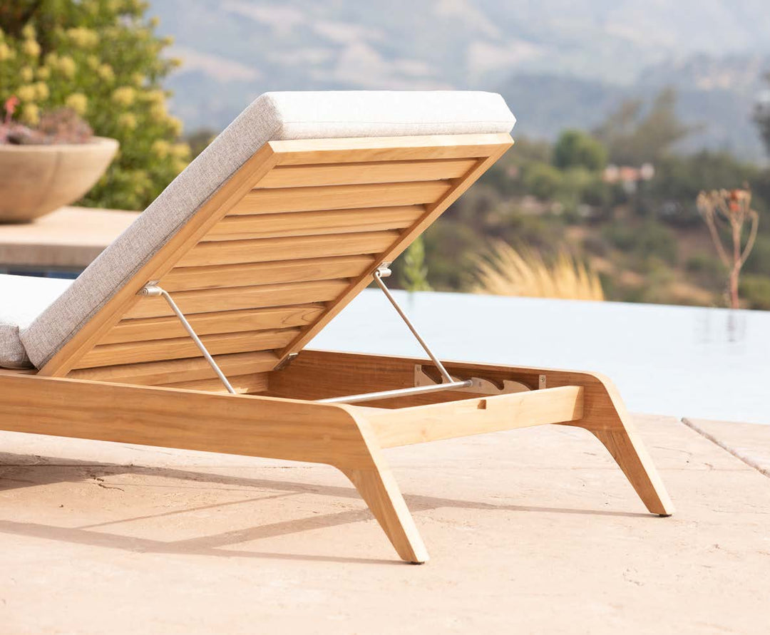 MLB SLATTED SUN LOUNGE Sun Lounger Harbour Outdoor