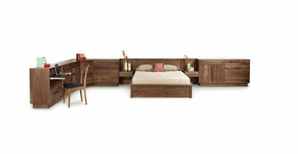 MODULUXE STORAGE BED WITH VENEER HEADBOARD Beds Copeland Furniture