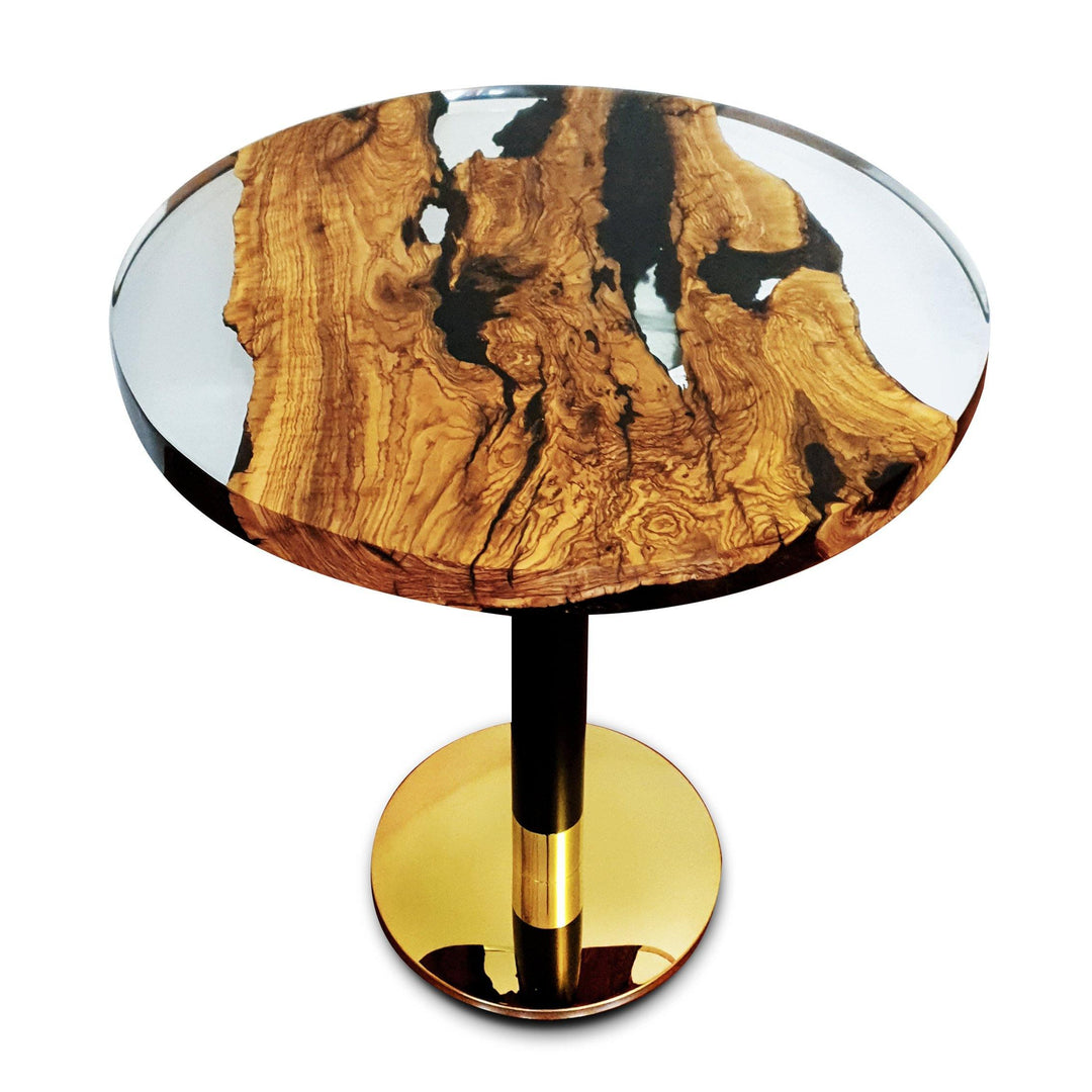 Olive Wood Round Dining Table - Dining Table - www.arditicollection.com - Olive Wood Dining Table, dining tables, dining chairs, buffets sideboards, kitchen islands counter tops, coffee tables, end side tables, center tables, consoles, accent chairs, sofas, tv stands, cabinets, bookcases, poufs benches, chandeliers, hanging lights, floor lamps, table desk lamps, wall lamps, decorative objects, wall decors, mirrors, walnut wood, olive wood, ash wood, silverberry wood, hackberry wood, chestnut wood, oak wood