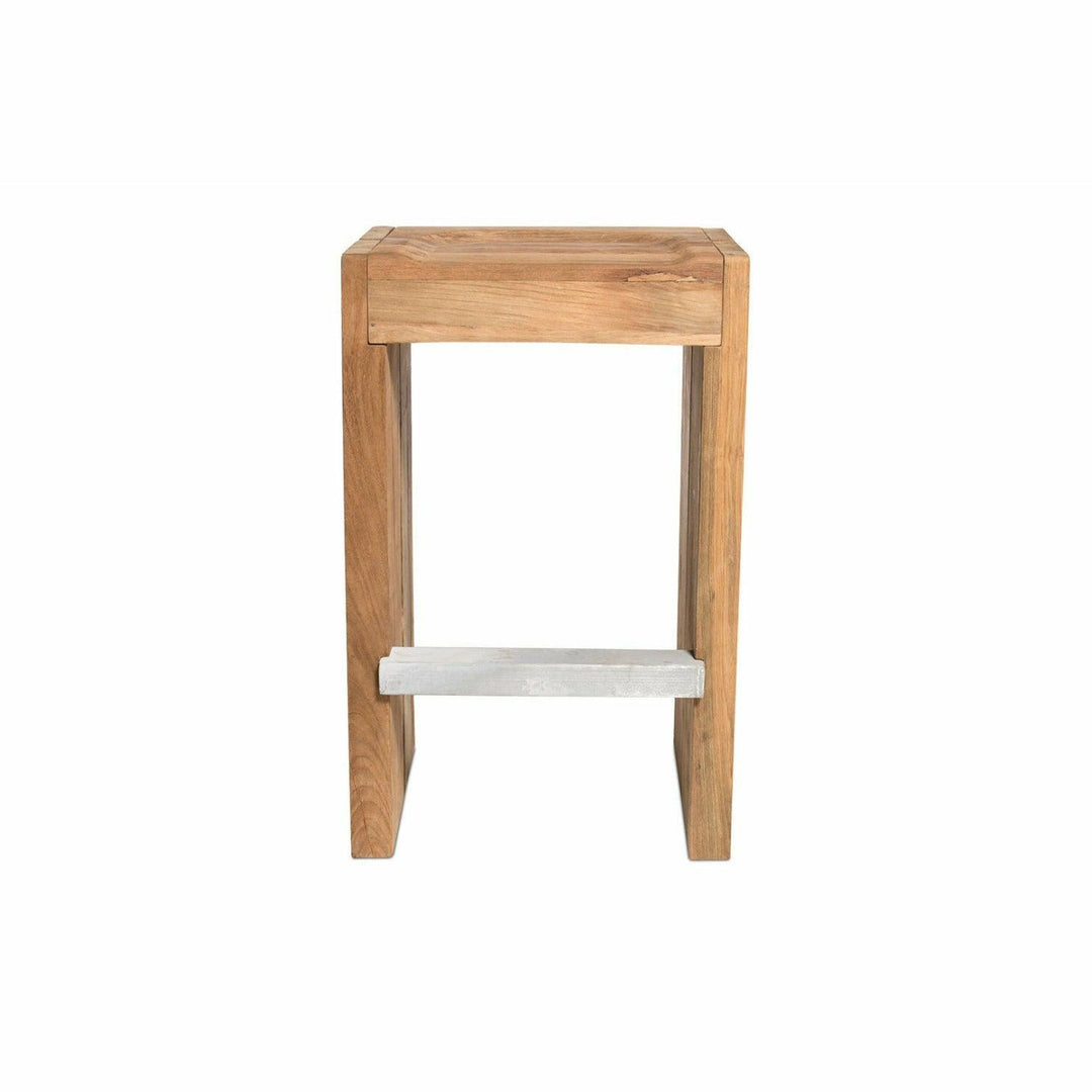 Perpetual Teak Solo Bar Stool Outdoor Stools Seasonal Living