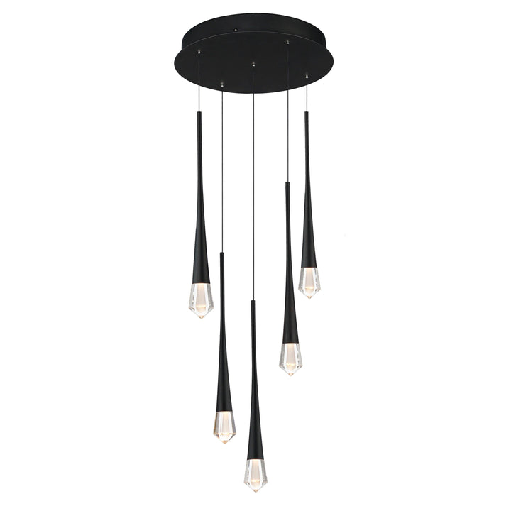 PIERCE 5-LIGHT LED PENDANT Hanging ET2 Lighting