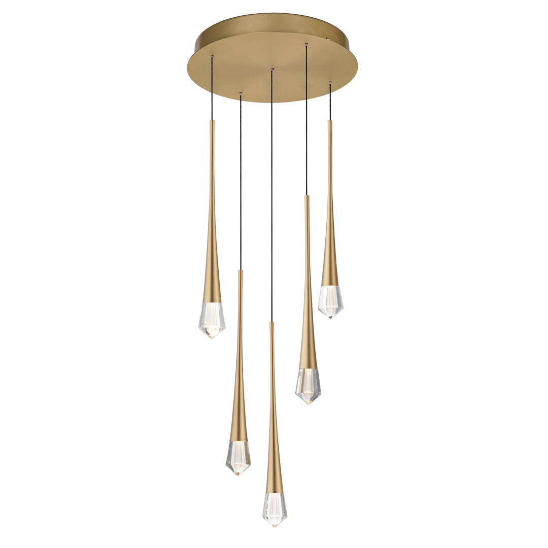 PIERCE 5-LIGHT LED PENDANT Hanging ET2 Lighting