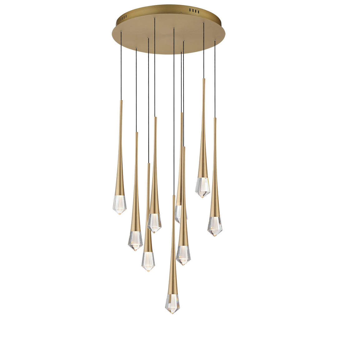 PIERCE 9-LIGHT LED PENDANT Hanging ET2 Lighting