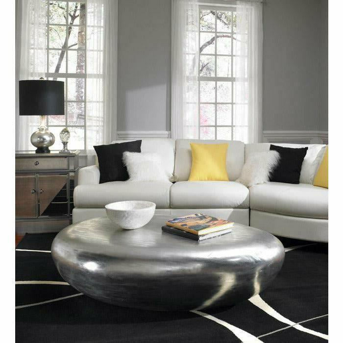 River Stone Coffee Table Silver