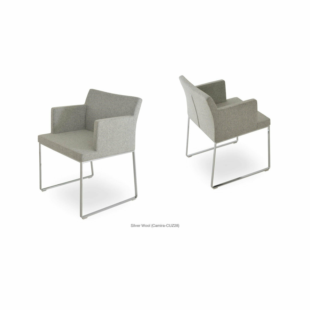 SOHO SLED ARMCHAIR Dining Chairs Soho Concept