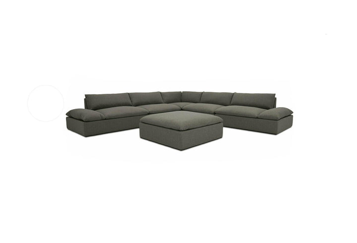 VERSA GRAND SECTIONAL - GREY Sectionals American Leather Collection