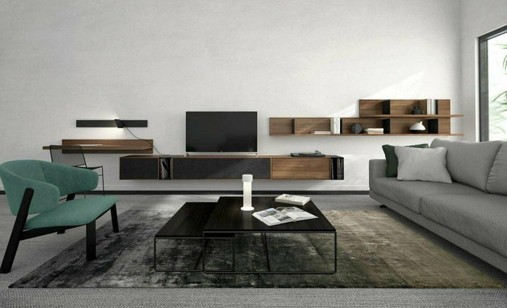 WALLRIDE FLOATING MODULAR WALL UNIT Media Cab Huppe