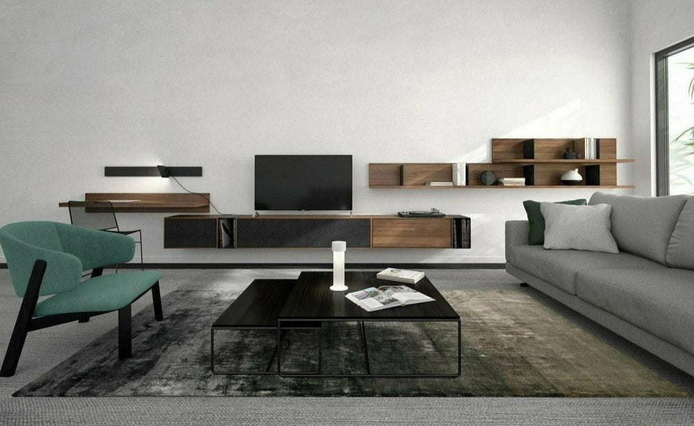 WALLRIDE FLOATING MODULAR WALL UNIT Media Cab Huppe