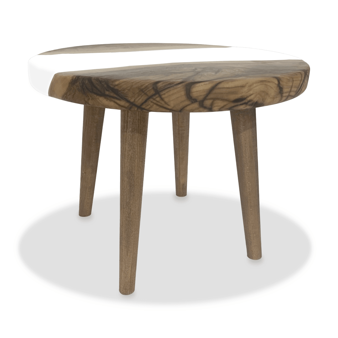 White Gamba di Legno Walnut Wood Coffee Table Coffee Tables Arditi Collection